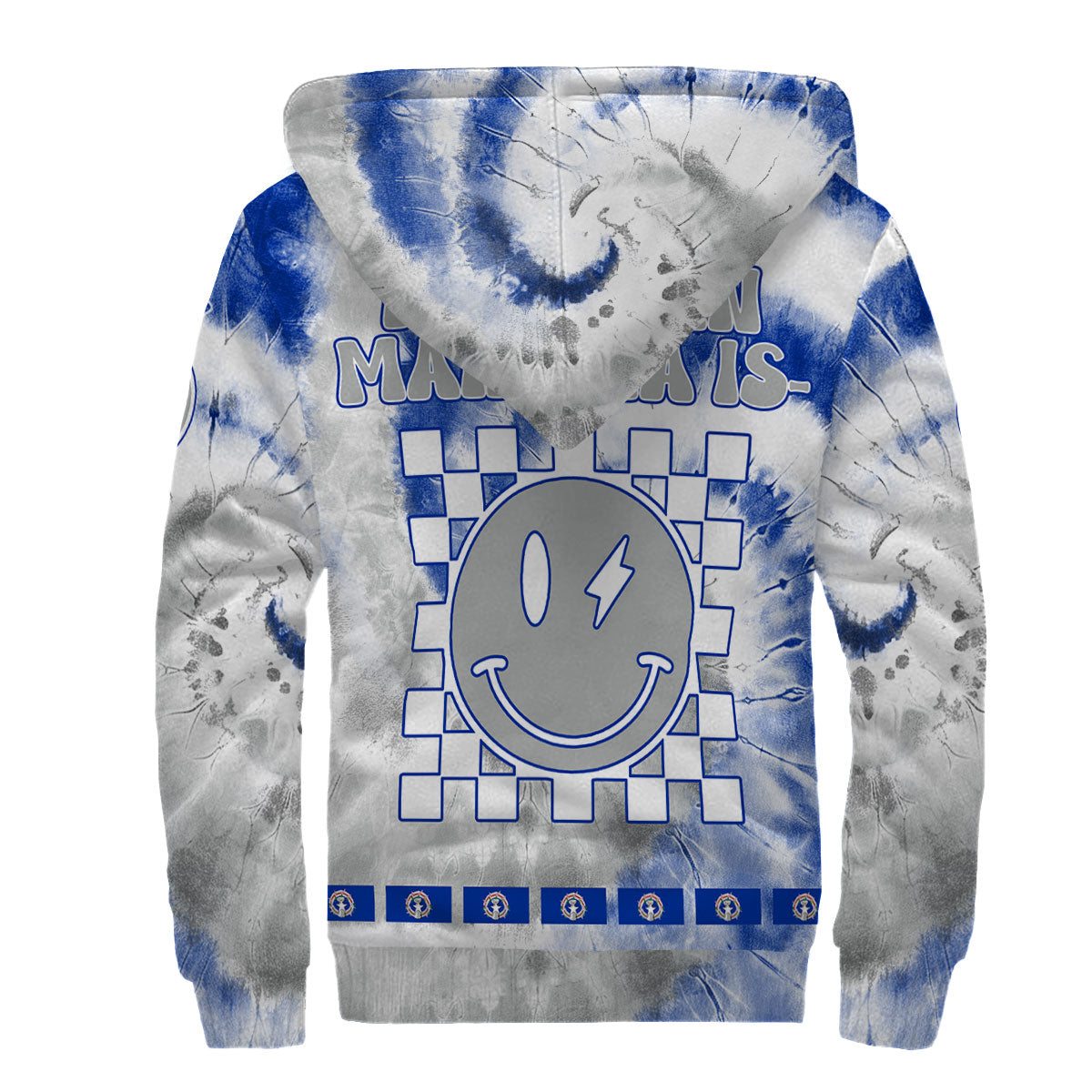 Northern Mariana Islands Sherpa Hoodie Custom Tie Dye Style 2