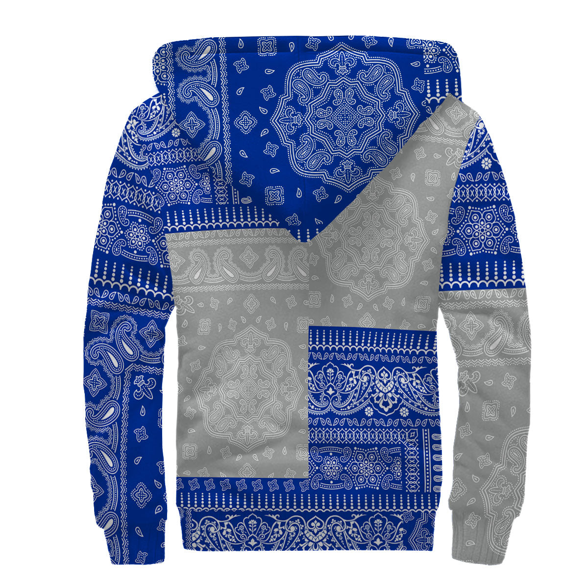 Northern Mariana Islands Sherpa Hoodie Flag And Paisley Basic Style 2