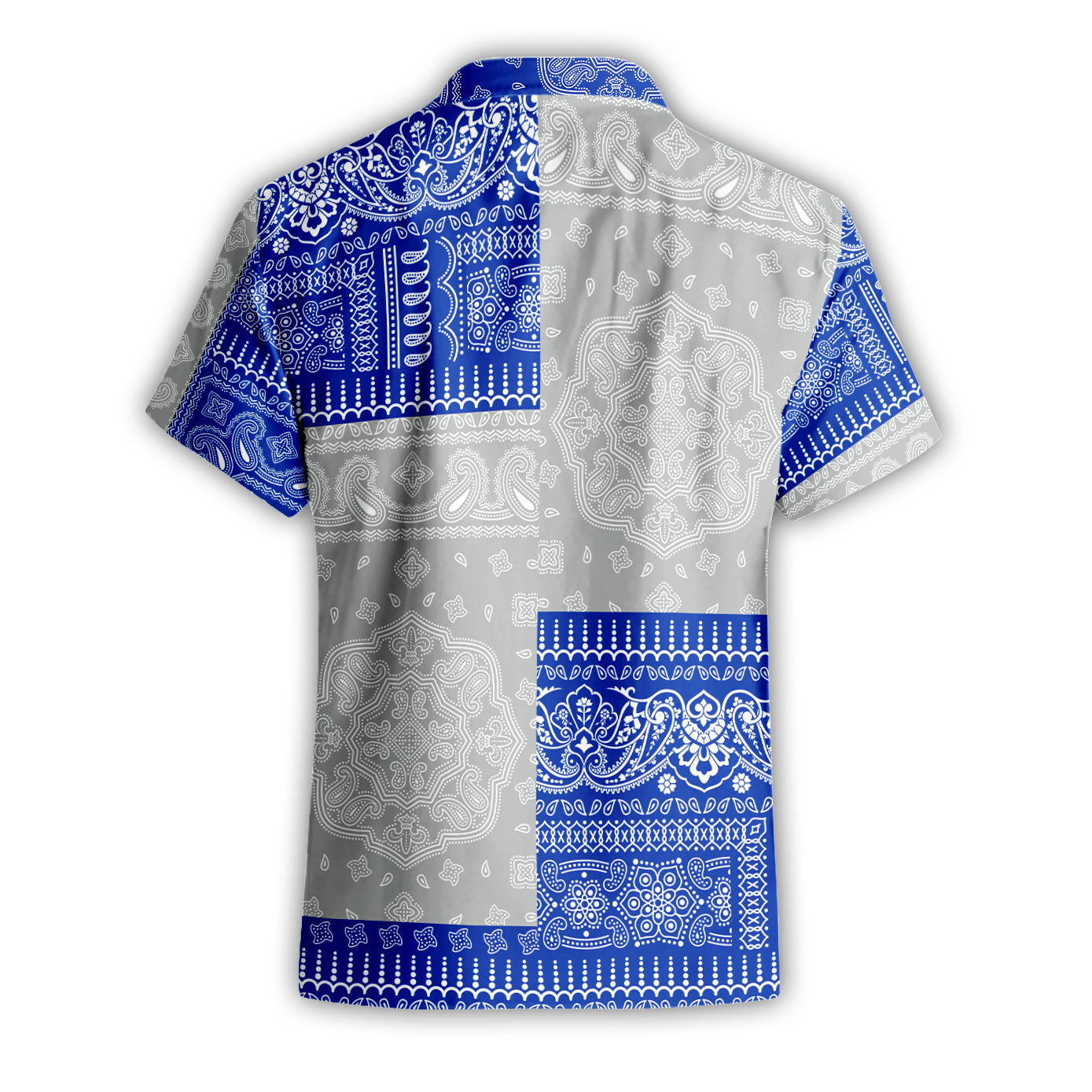 Northern Mariana Islands Short Sleeve Shirt Flag And Paisley Basic Style 3