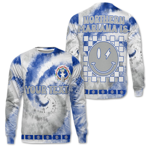 Northern Mariana Islands Sweatshirt Custom Tie Dye Style 1