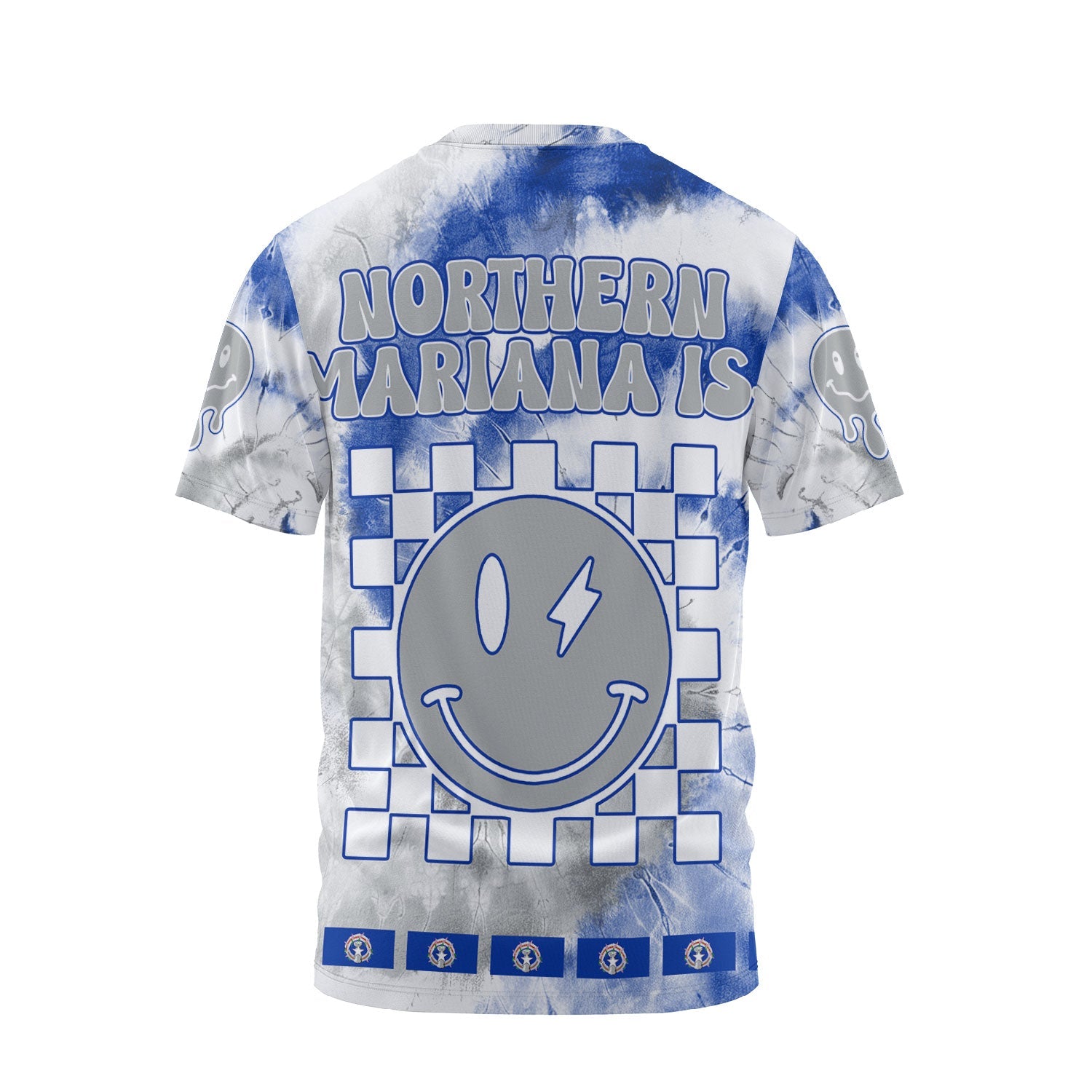 Northern Mariana Islands T Shirt Custom Tie Dye Style 2