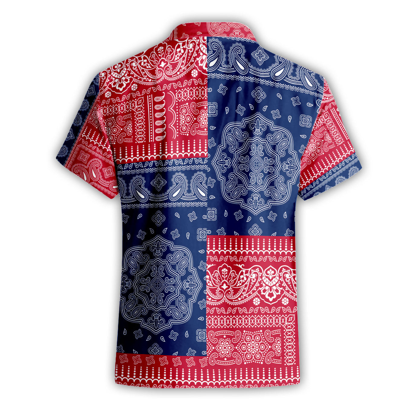 Norway Short Sleeve Shirt Flag And Paisley Basic Style 3