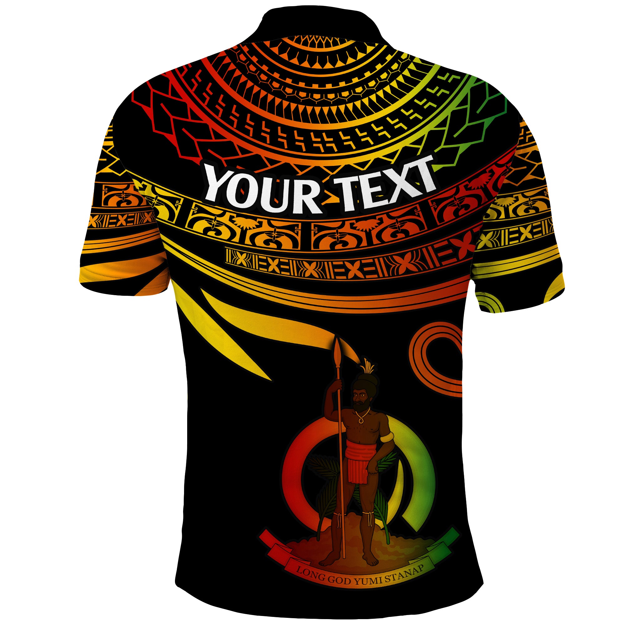 Custom Vanuatu Polo Shirt Happy 43rd Independence Anniversary Polynesian Proud To Be A Ni Van Ver2 - LH1