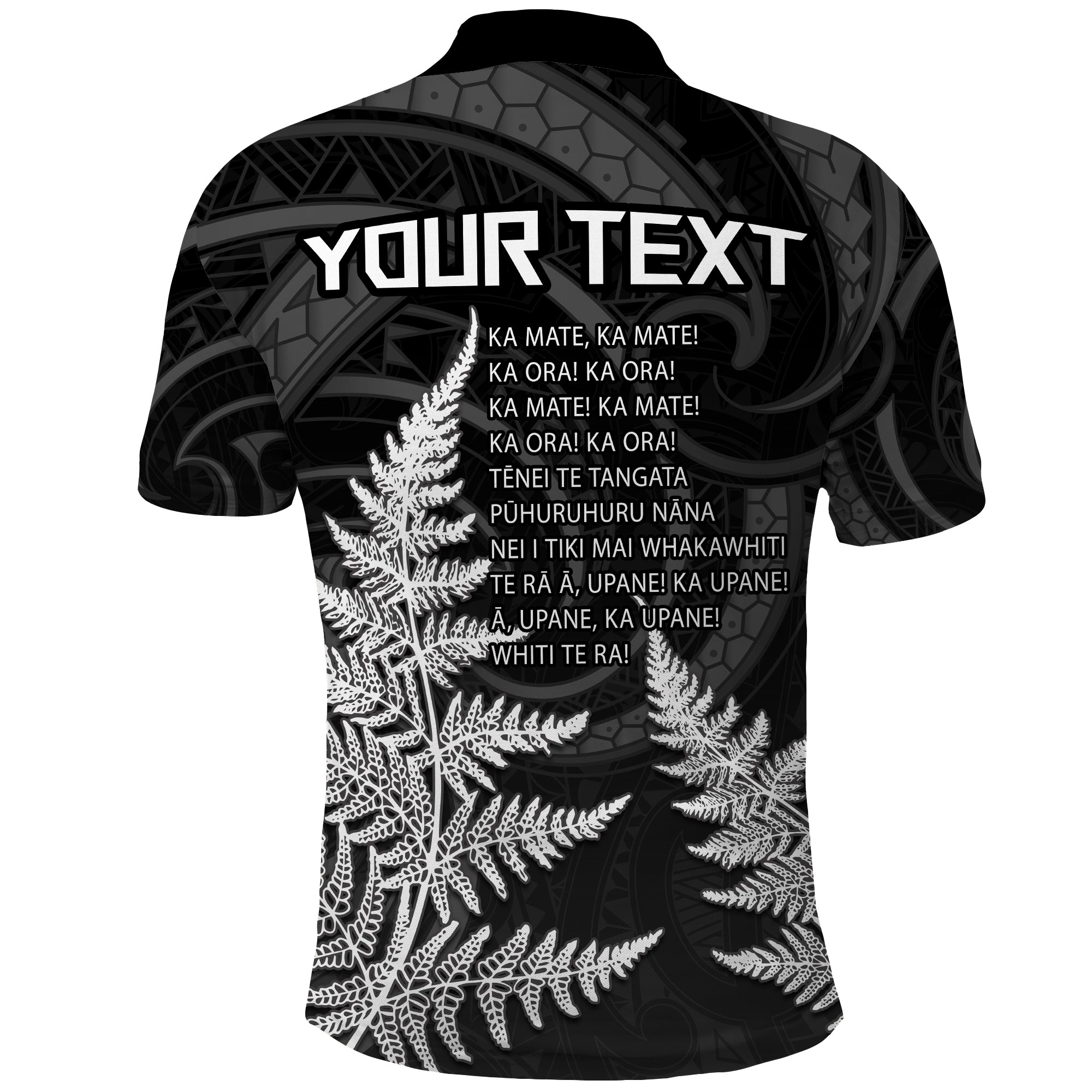 Custom New Zealand Polo Shirt Haka Rugby Kiwi Bird Maori Mix Silver Fern Style - LH1