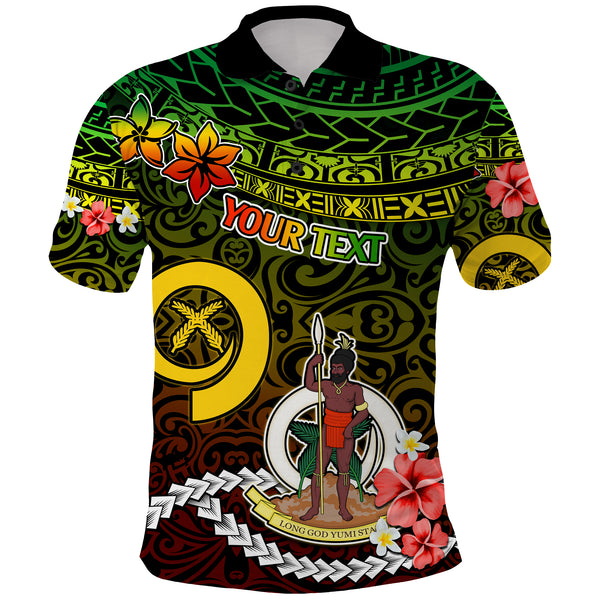 Custom Vanuatu Polo Shirt Happy Independence Day 2023 Polynesian Tribal Proud To Be A Ni Van - LH1