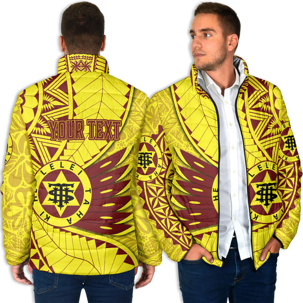 Custom Tonga High School Men Padded Jacket Tonga Golden Style