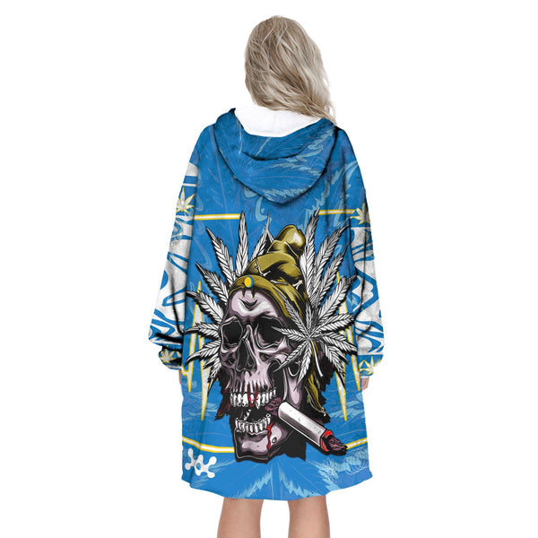 Palau Snug Hoodie Flag & Coat Of Arms Marijuanas Style