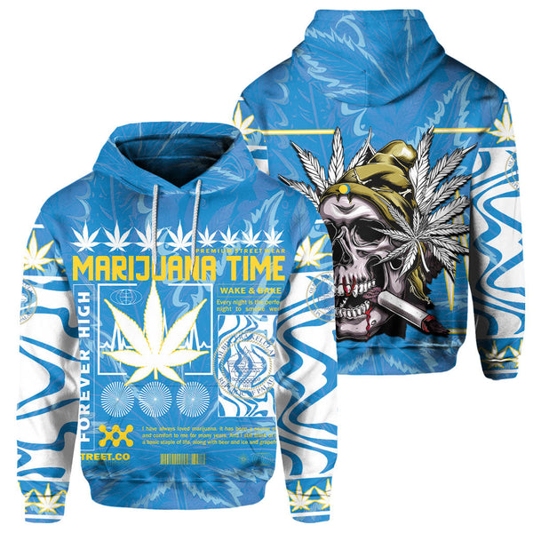 Palau Hoodie Flag & Coat Of Arms Marijuanas Style