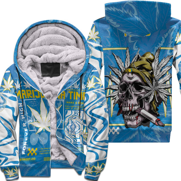 Palau Sherpa Hoodie Flag & Coat Of Arms Marijuanas Style