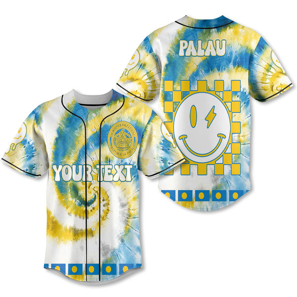 Palau Baseball Jersey Custom Tie Dye Style 1