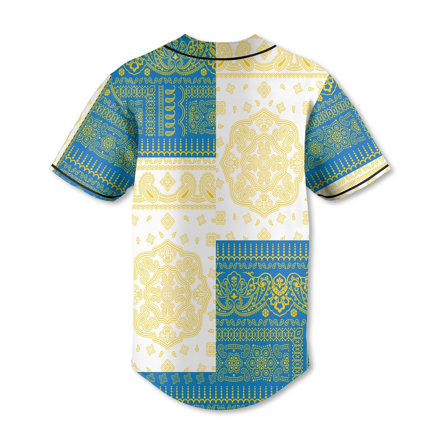 Palau Baseball Jersey Flag And Paisley Basic Style 3