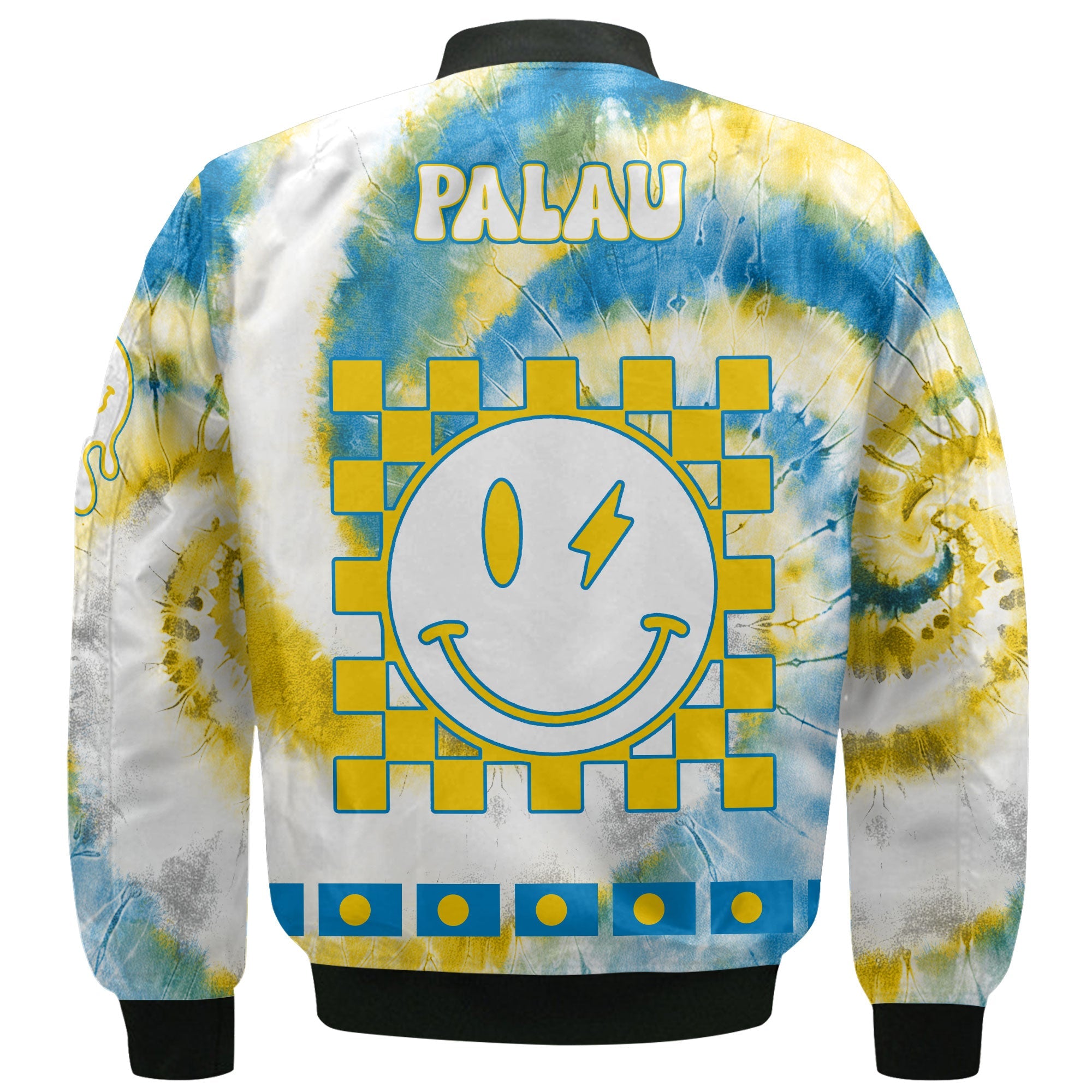 Palau Bomber Jacket Custom Tie Dye Style 3