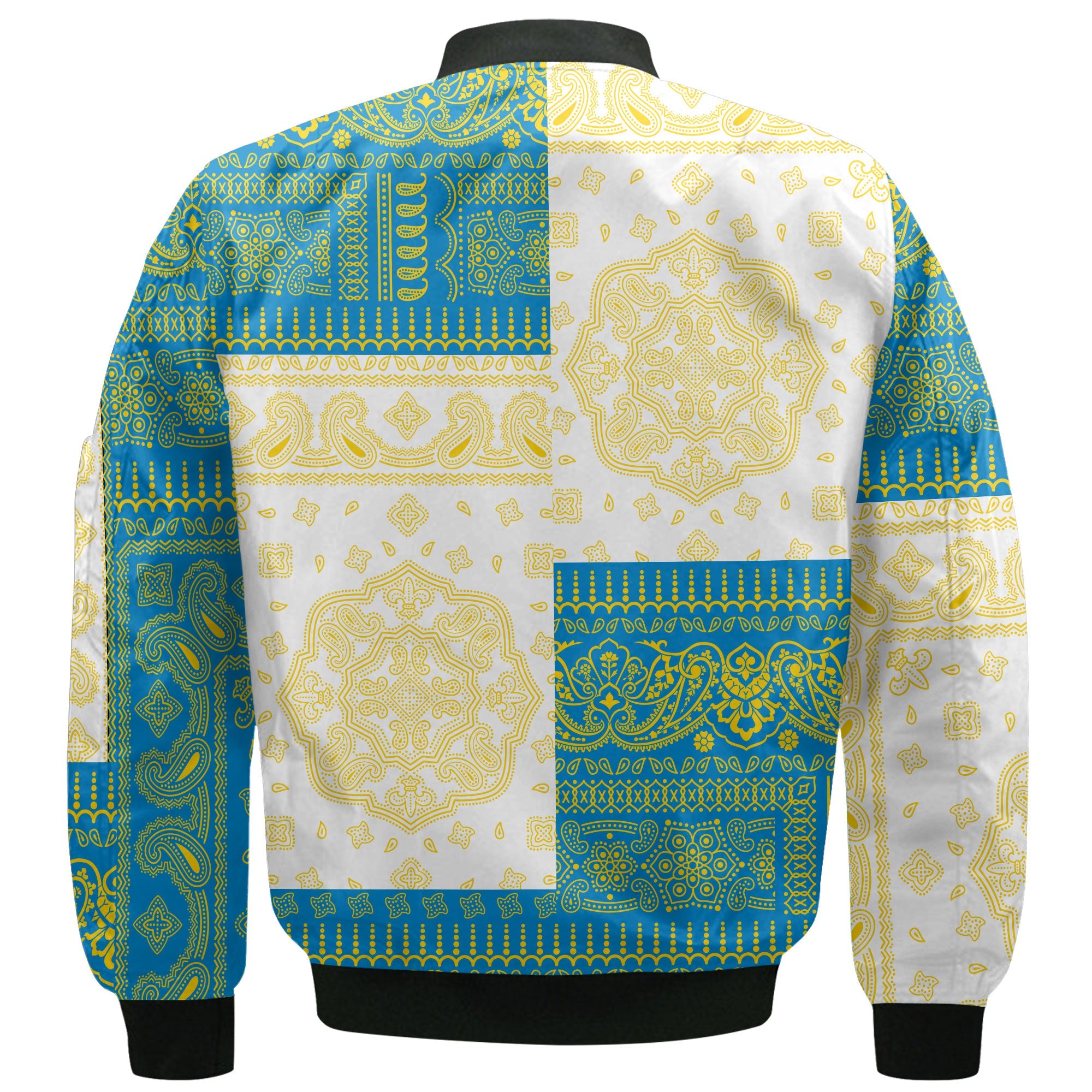 Palau Bomber Jacket Flag And Paisley Basic Style 3