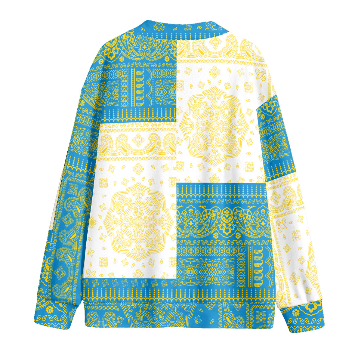 Palau Fleece Cardigan Flag And Paisley Basic Style 2