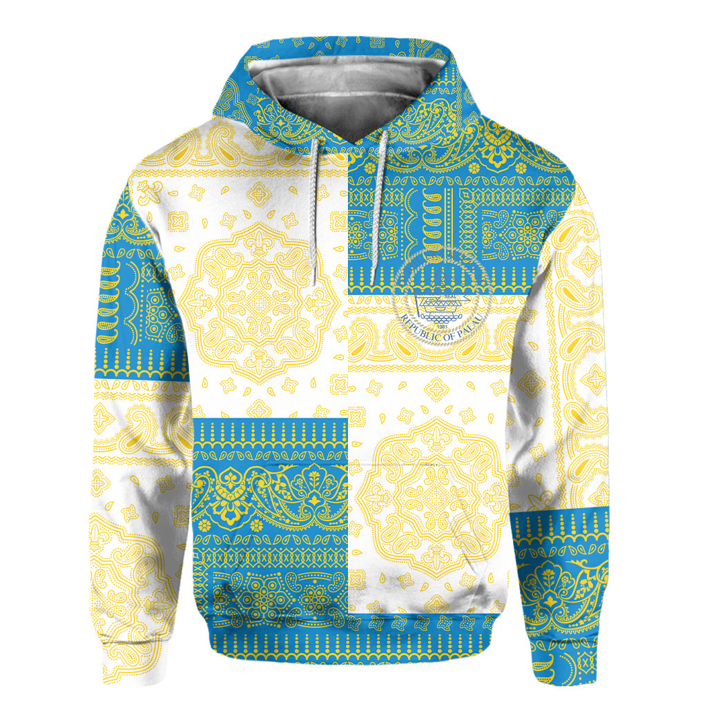 Palau Hoodie Flag And Paisley Basic Style 2