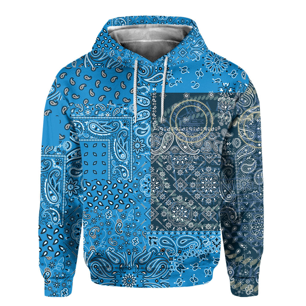 Palau Hoodie Paisley Flag And Skull Style 2