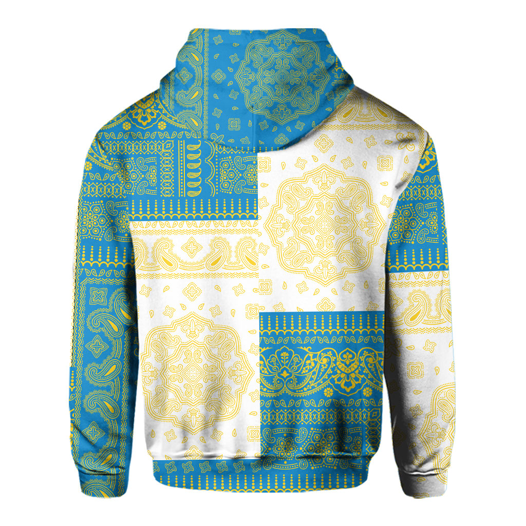 Palau Hoodie Flag And Paisley Basic Style 3