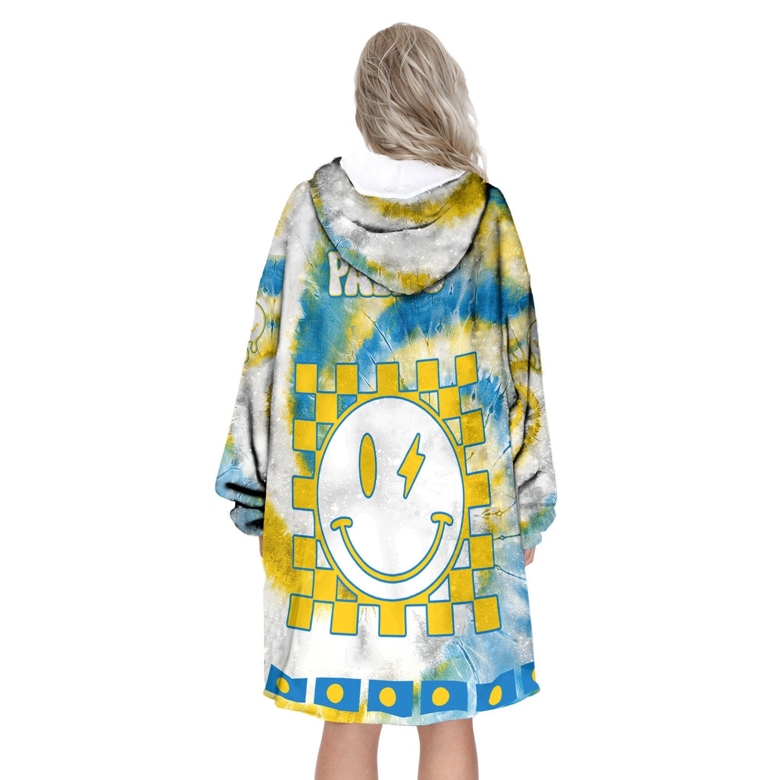 Palau Hoodie Blanket Custom Tie Dye Style 3