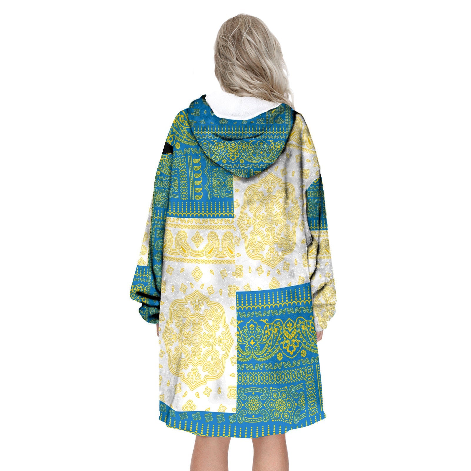 Palau Hoodie Blanket Flag And Paisley Basic Style 3