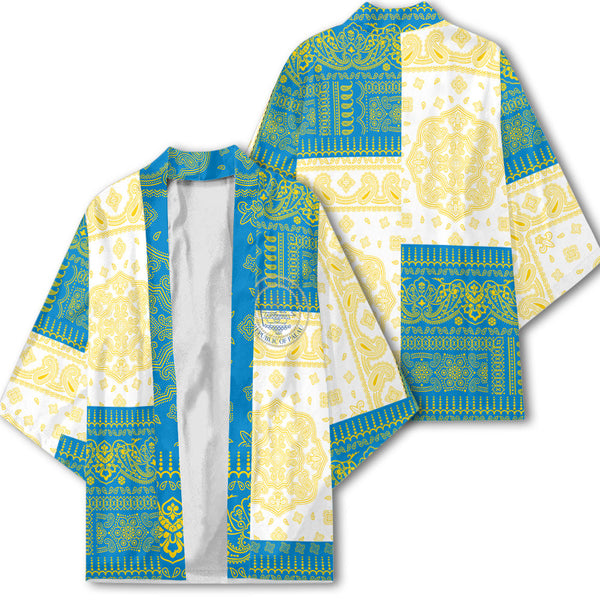 Palau Kimono Flag And Paisley Basic Style 1