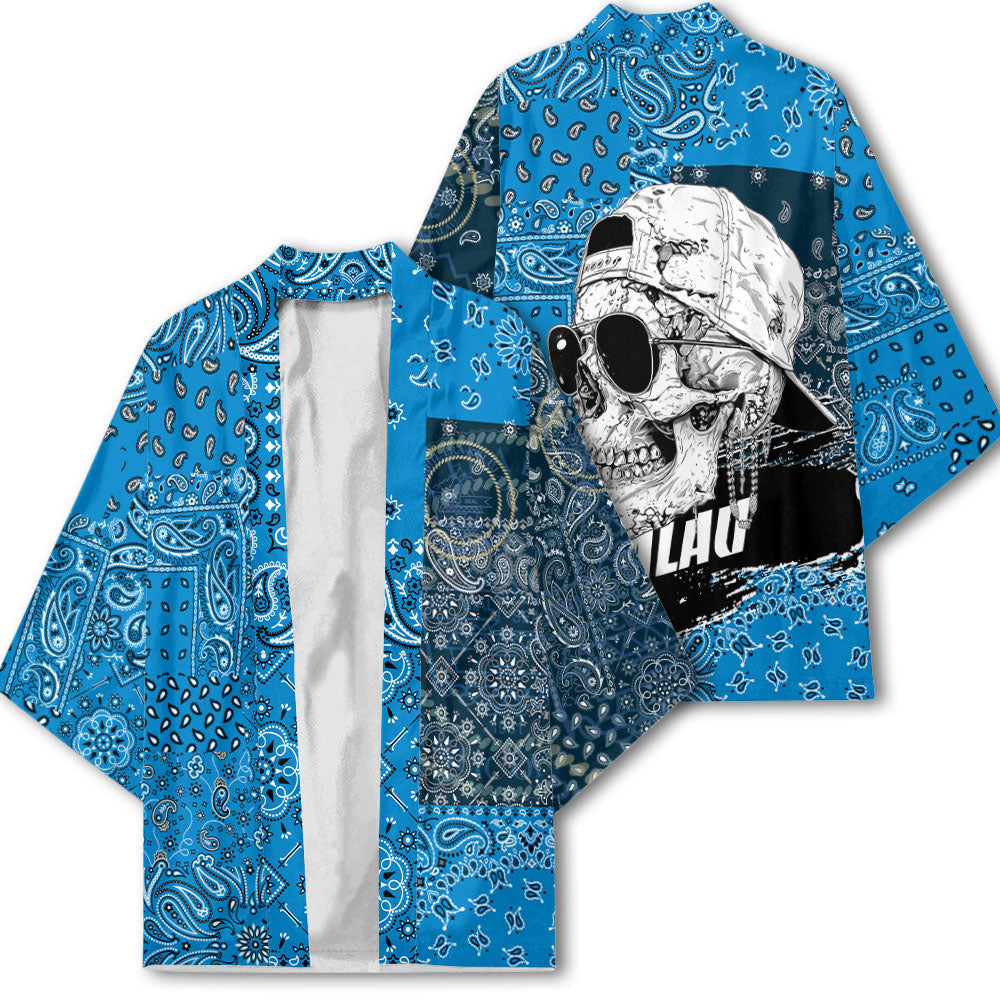 Palau Kimono Paisley Flag And Skull Style 2