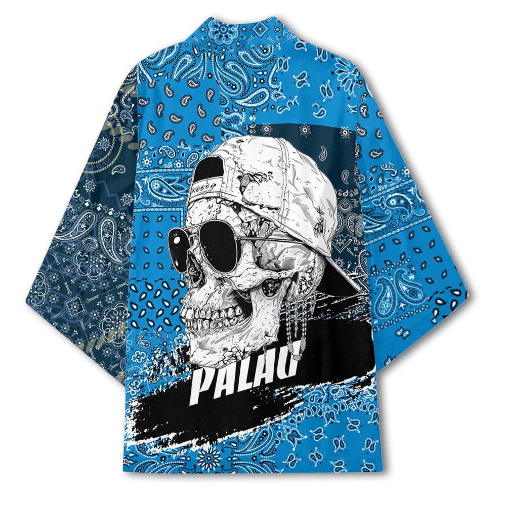 Palau Kimono Paisley Flag And Skull Style 3