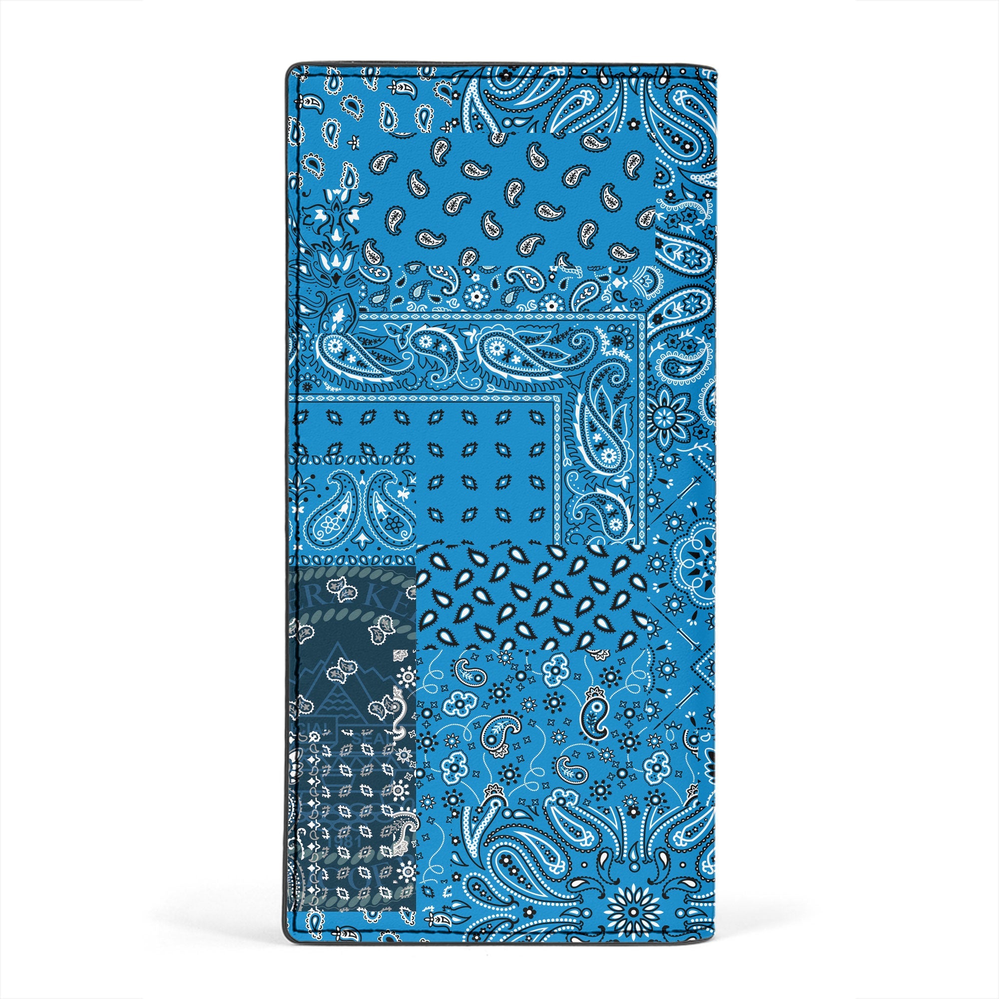 Palau Leather Wallet Paisley Flag And Skull Style 2