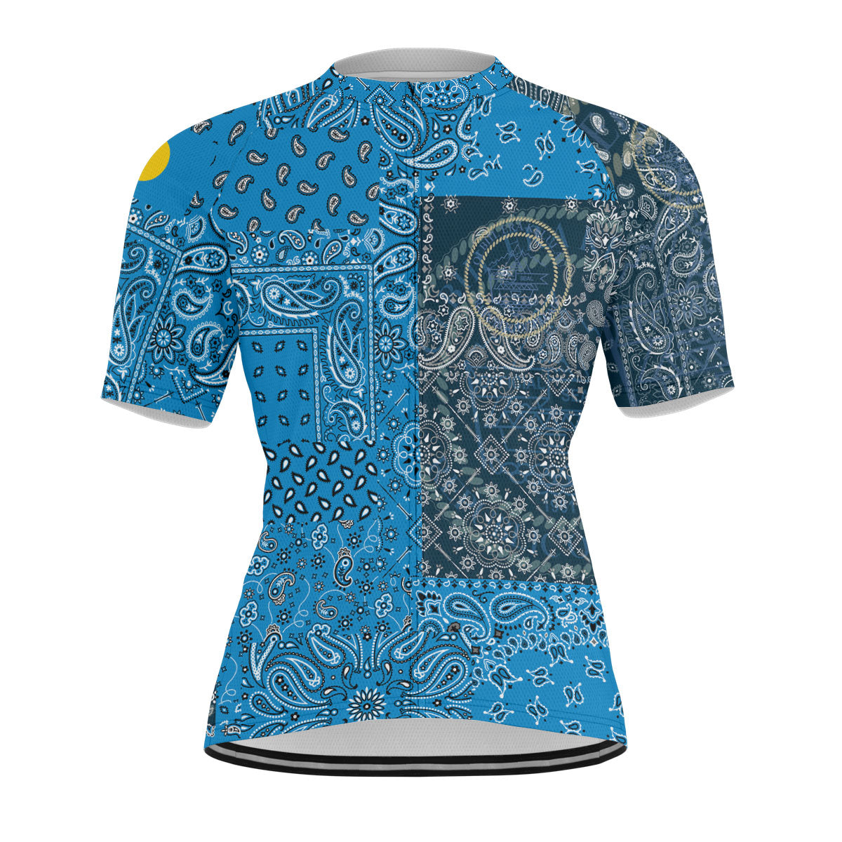 Palau Men Cycling Jersey Paisley Flag And Skull Style 1