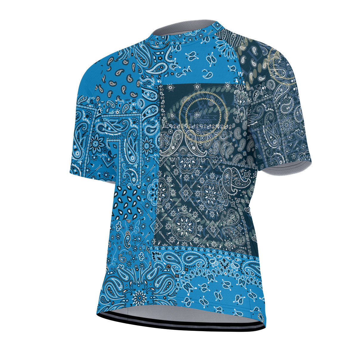 Palau Men Cycling Jersey Paisley Flag And Skull Style 2