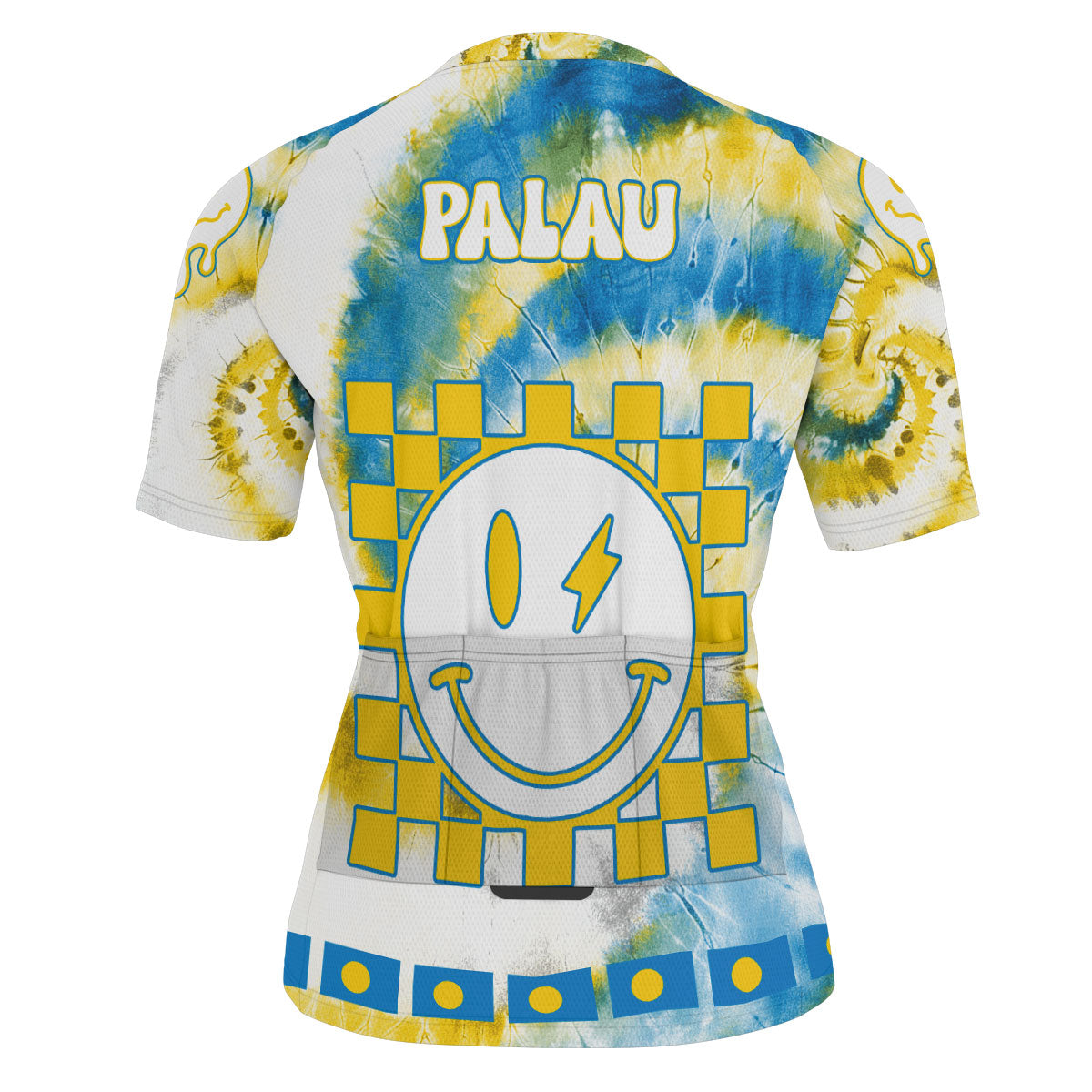 Palau Men Cycling Jersey Custom Tie Dye Style 3