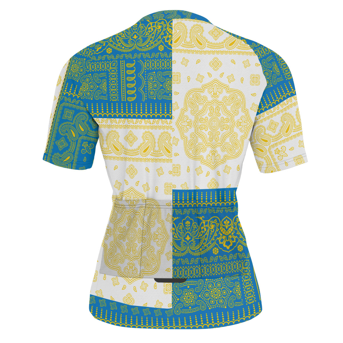 Palau Men Cycling Jersey Flag And Paisley Basic Style 3