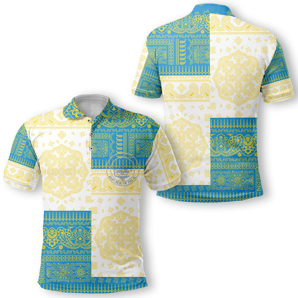 Palau Polo Shirt Flag And Paisley Basic Style 1