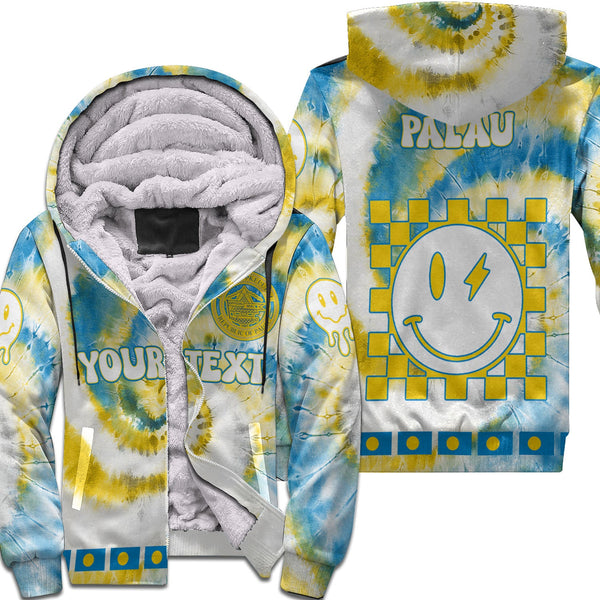 Palau Sherpa Hoodie Custom Tie Dye Style 1