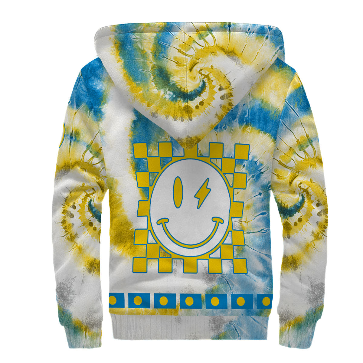 Palau Sherpa Hoodie Custom Tie Dye Style 2