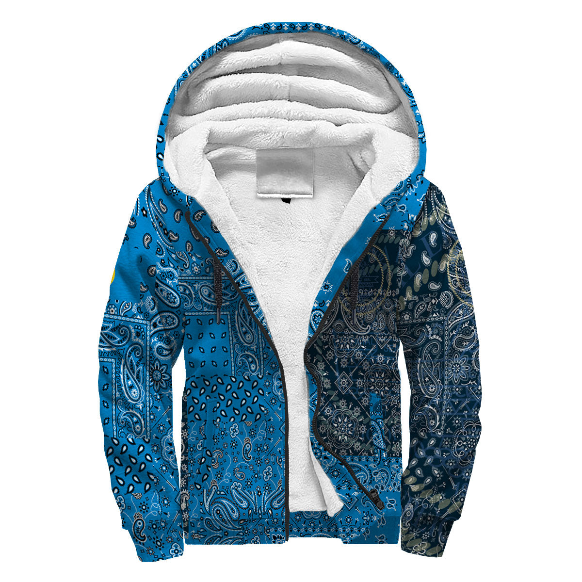 Palau Sherpa Hoodie Paisley Flag And Skull Style 3