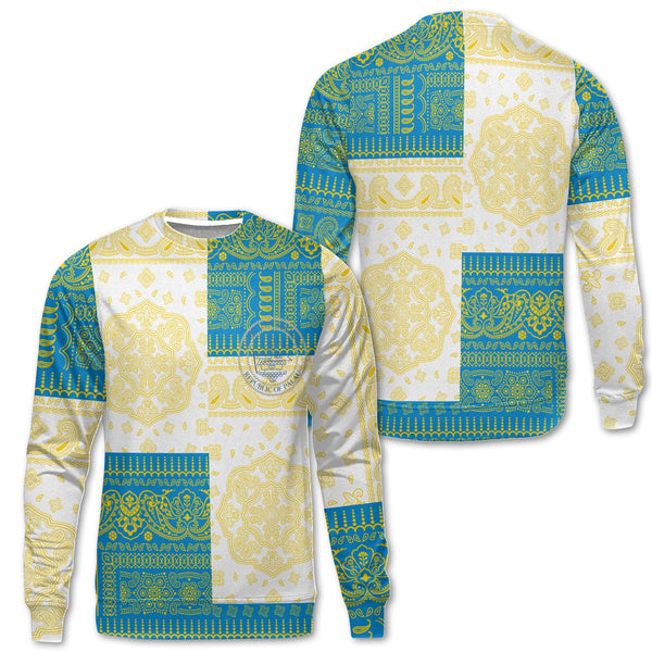 Palau Sweatshirt Flag And Paisley Basic Style 1