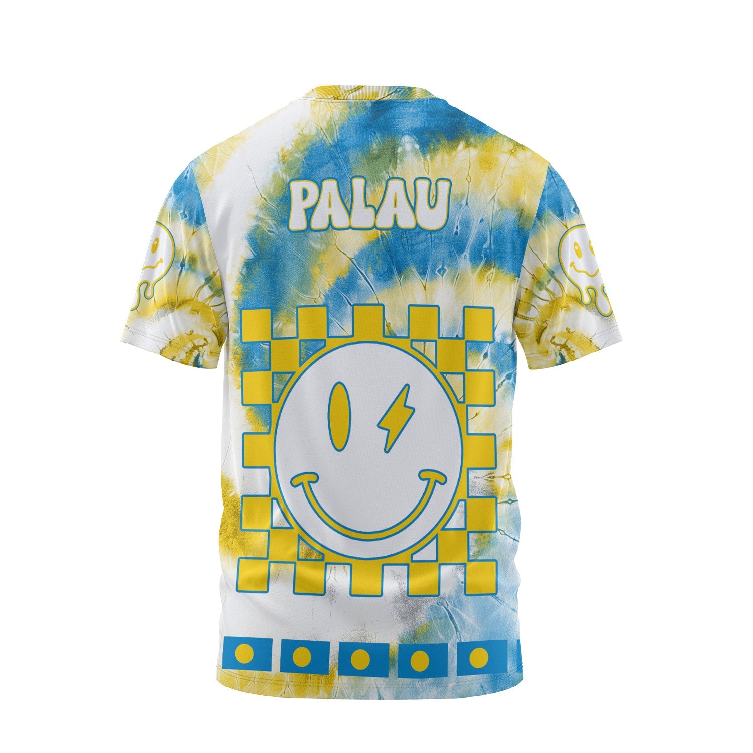 Palau T Shirt Custom Tie Dye Style 2