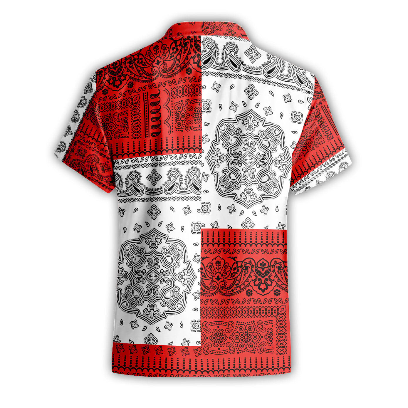 Palestine Short Sleeve Shirt Flag And Paisley Basic Style 3