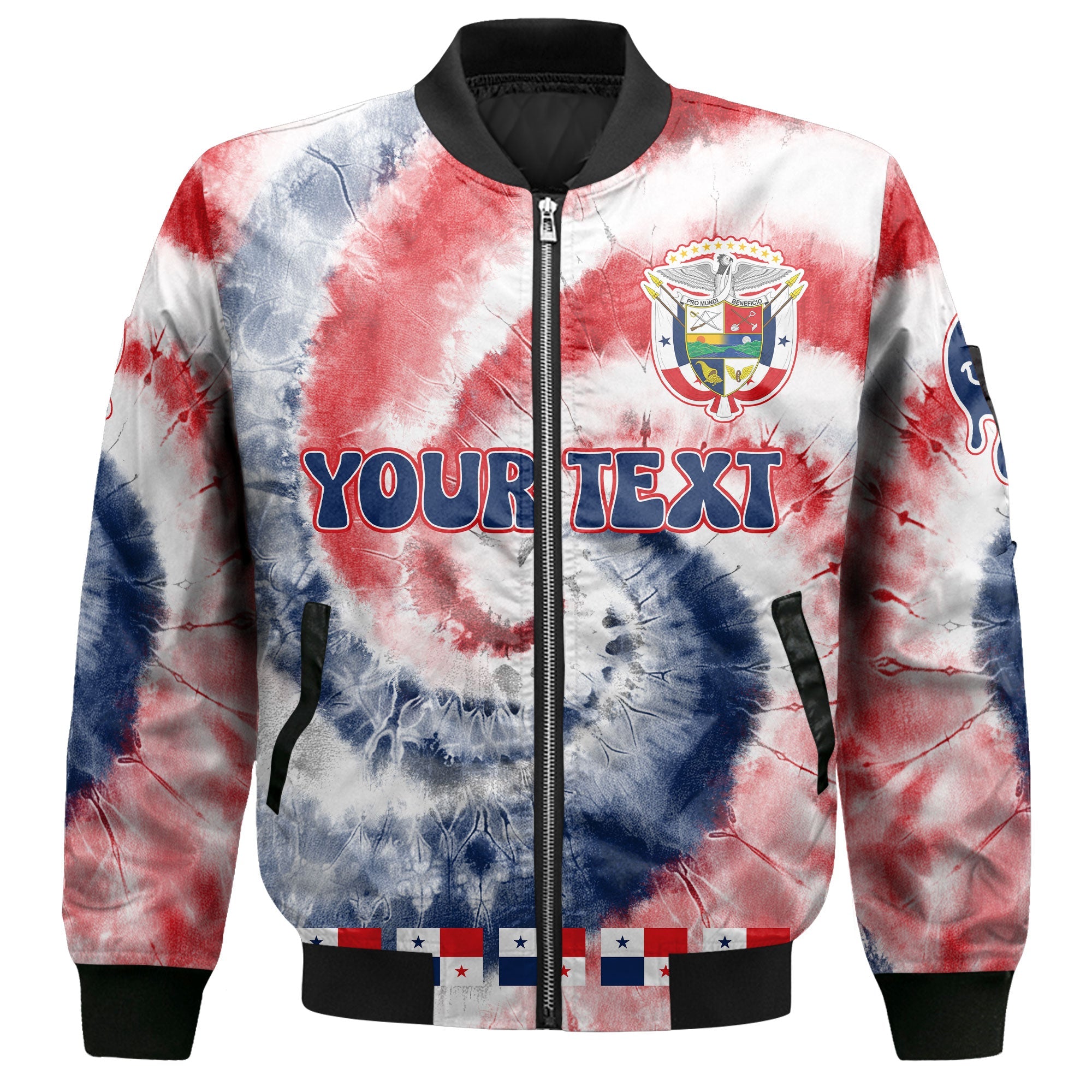 Panama Bomber Jacket Custom Tie Dye Style 2