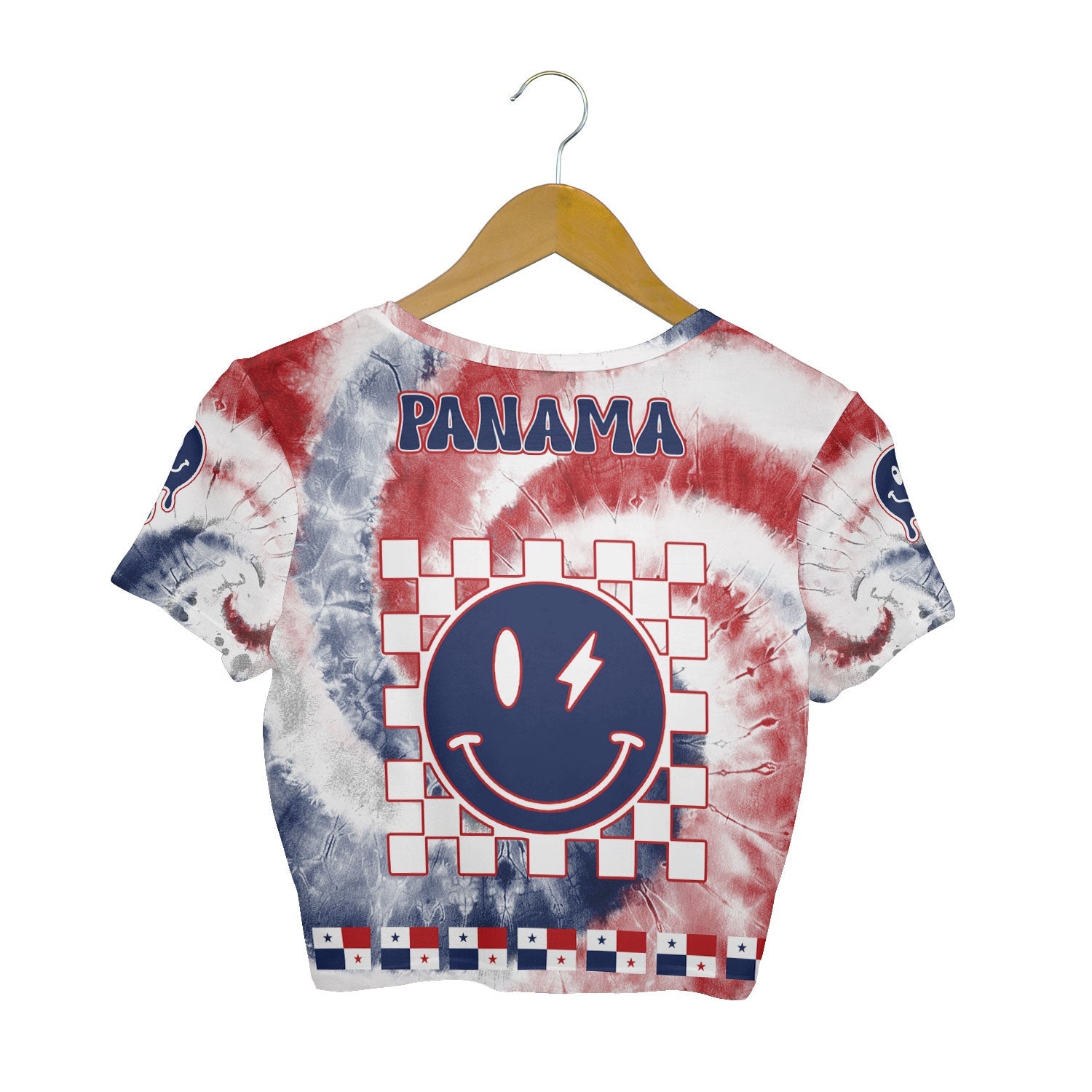 Panama Croptop T Shirt Custom Tie Dye Style 2