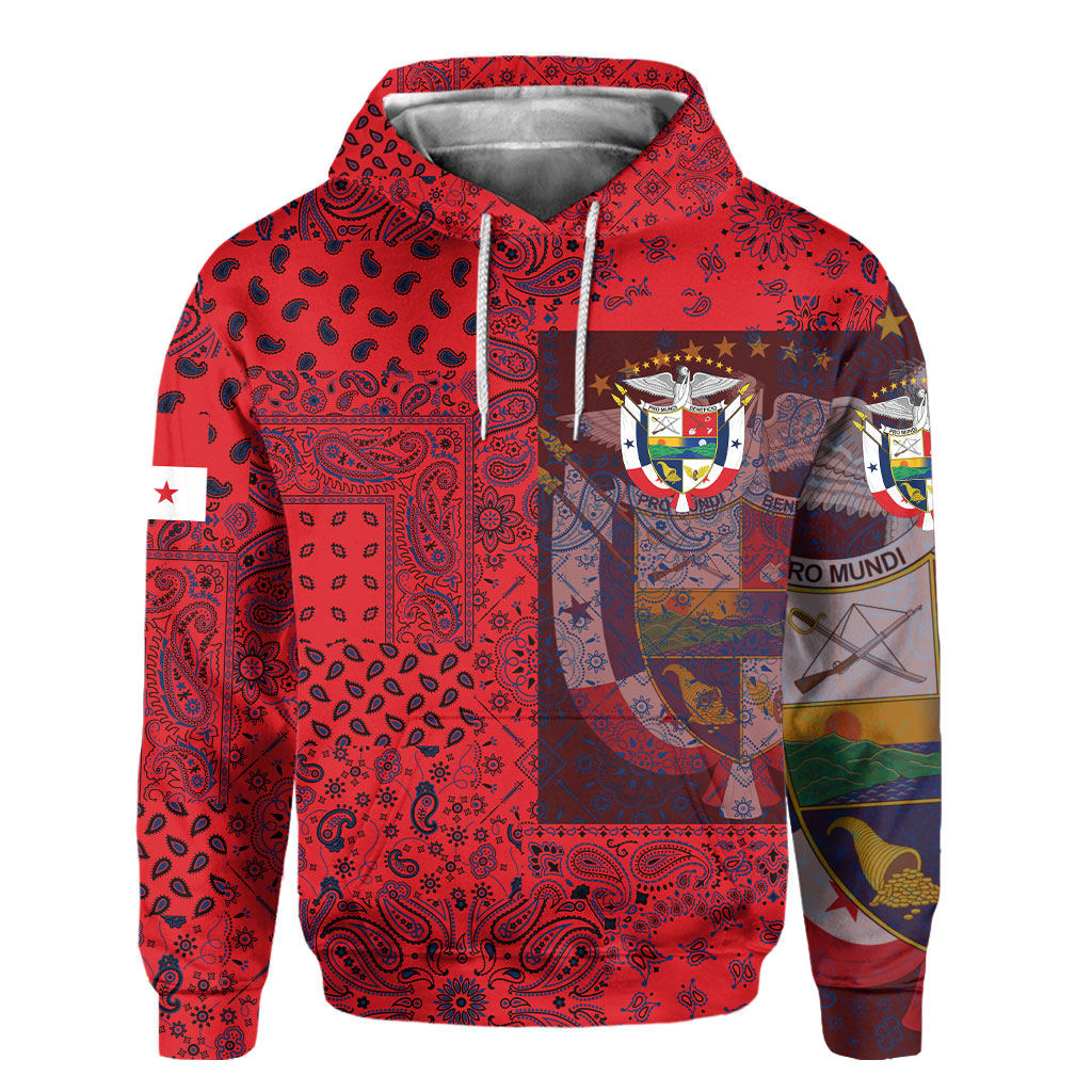 Panama Hoodie Paisley Flag And Skull Style 2