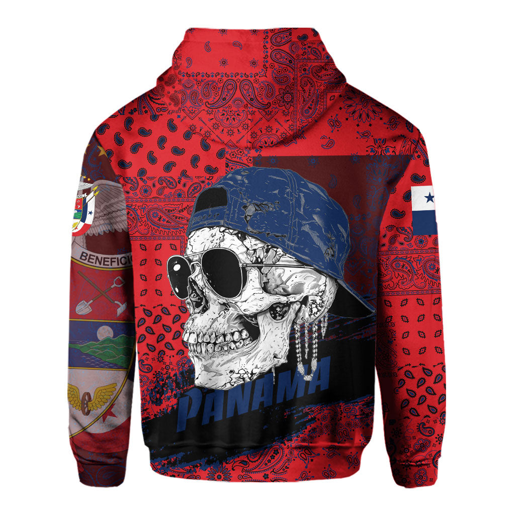 Panama Hoodie Paisley Flag And Skull Style 3