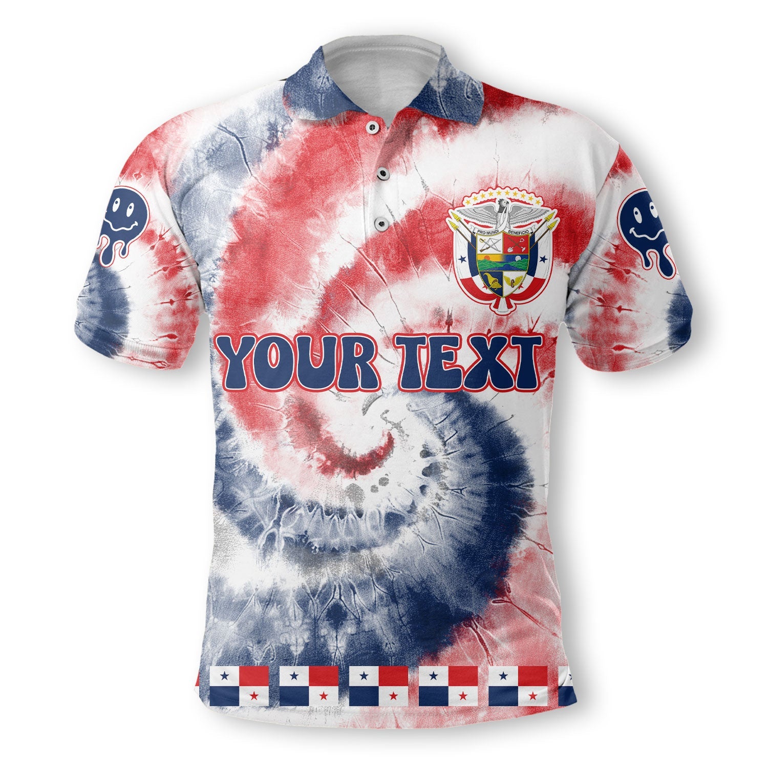 Panama Polo Shirt Custom Tie Dye Style 2