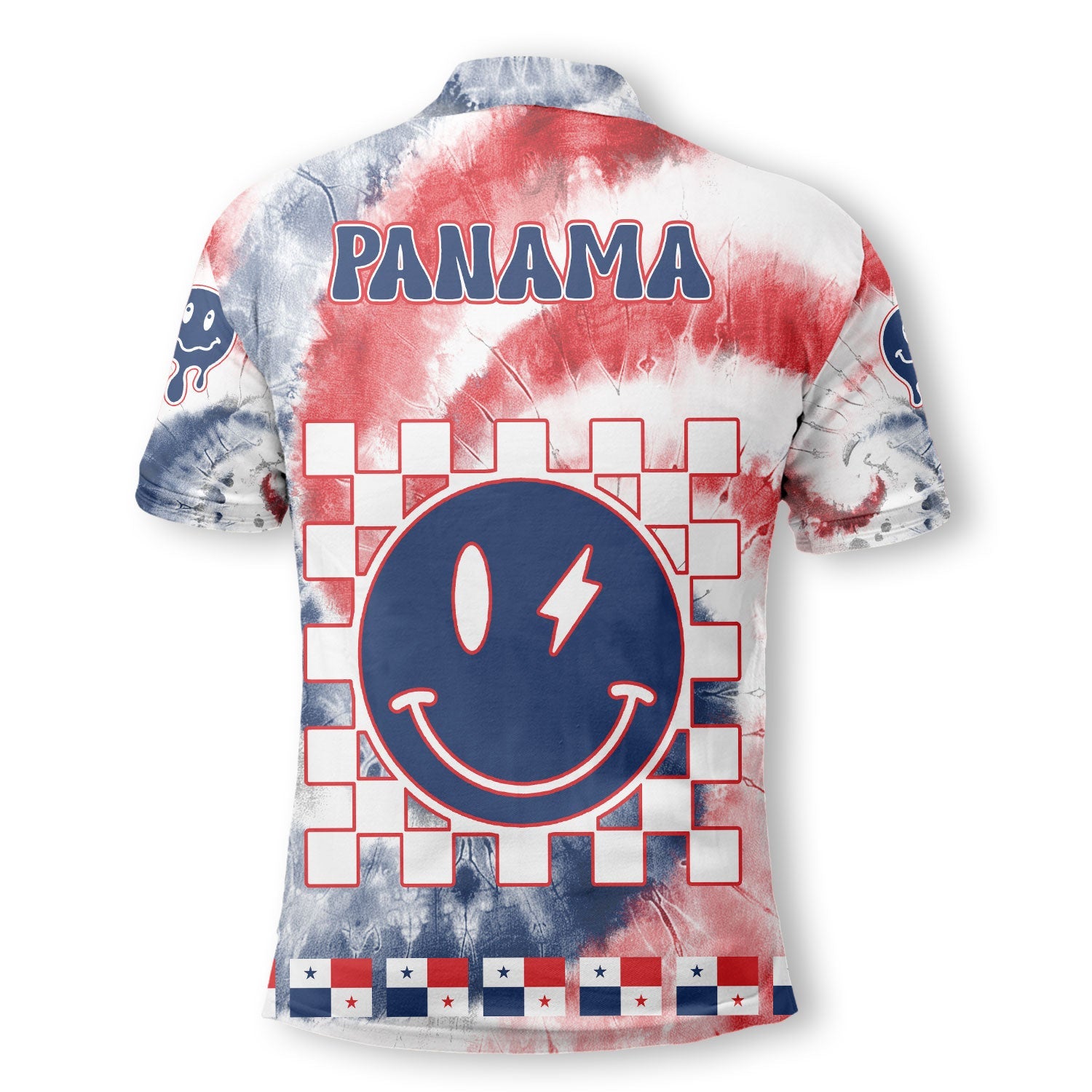 Panama Polo Shirt Custom Tie Dye Style 3