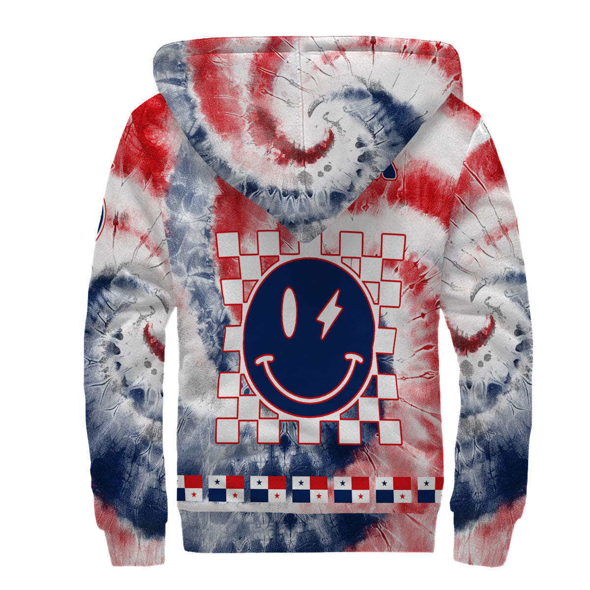 Panama Sherpa Hoodie Custom Tie Dye Style 2