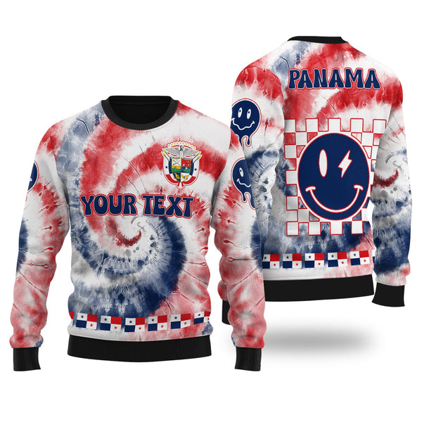 Panama Ugly Sweater Custom Tie Dye Style 1