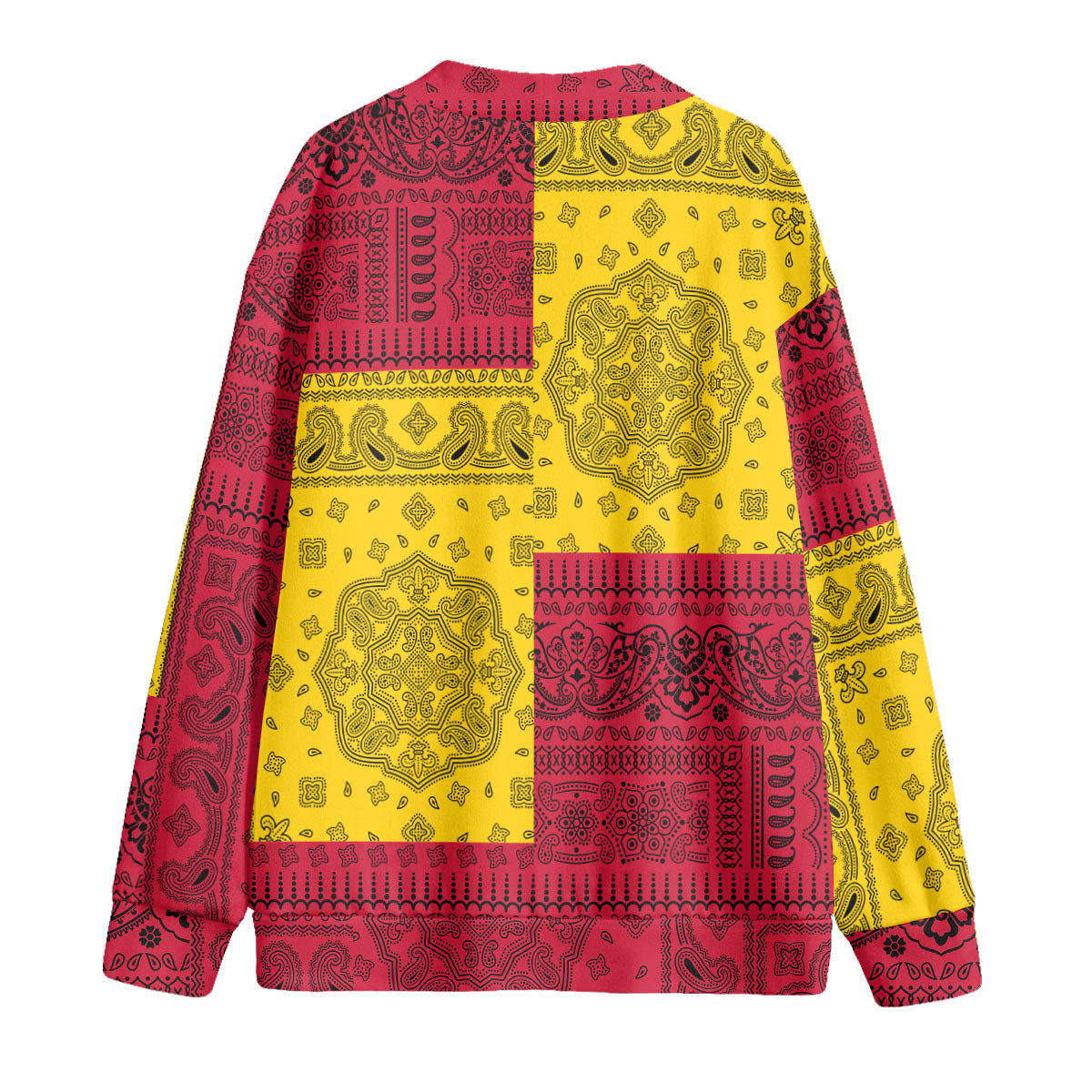 Papua New Guinea Fleece Cardigan Flag And Paisley Basic Style 2