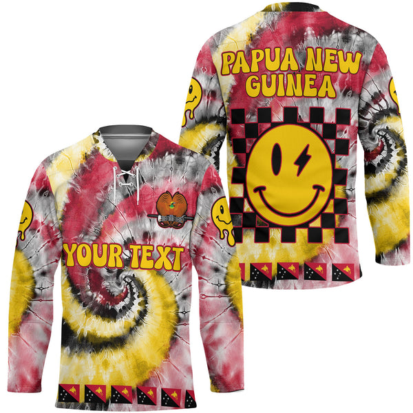 Papua New Guinea Hockey Jersey Custom Tie Dye Style 1