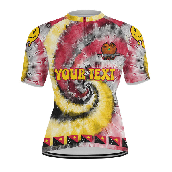 Papua New Guinea Men Cycling Jersey Custom Tie Dye Style 1