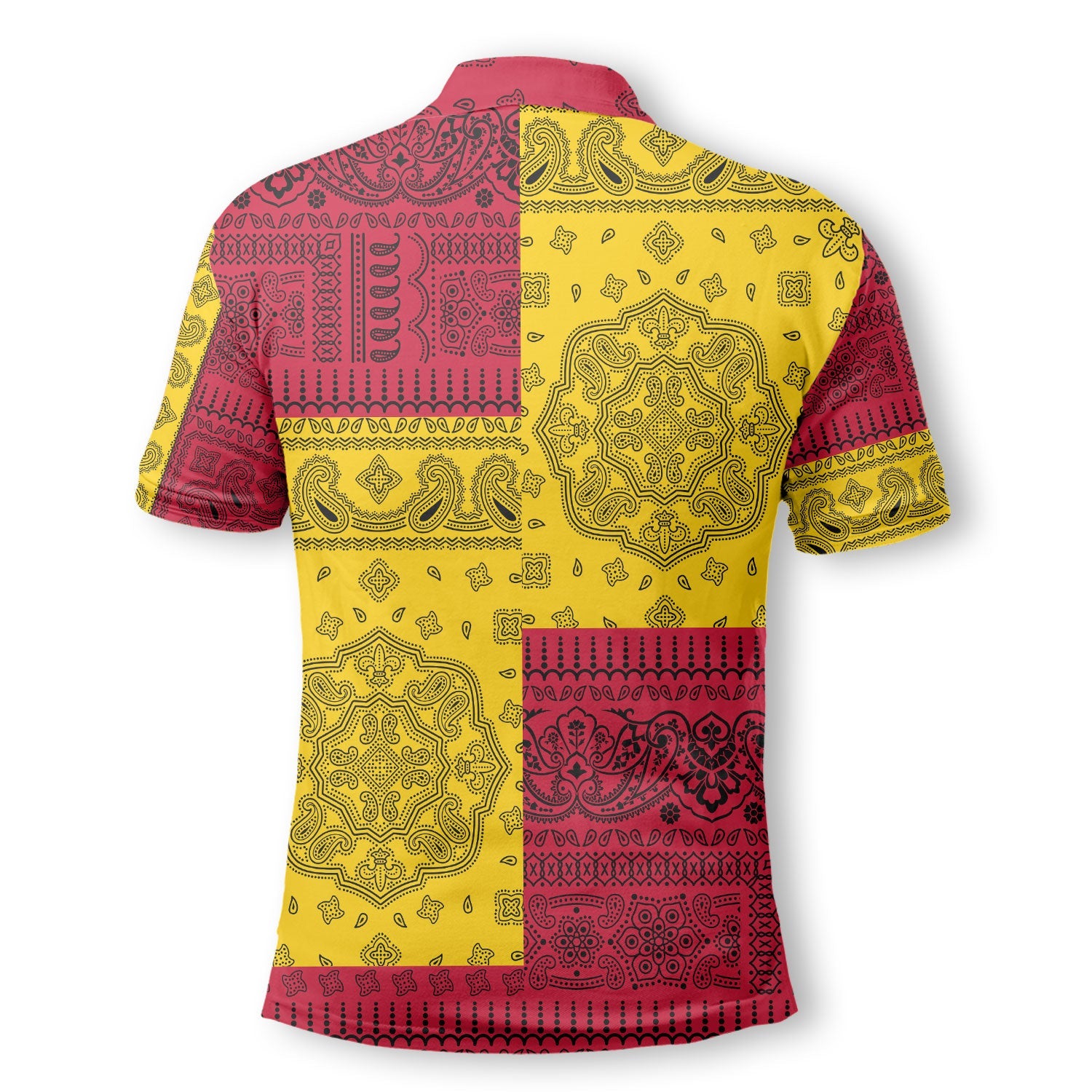 Papua New Guinea Polo Shirt Flag And Paisley Basic Style 3